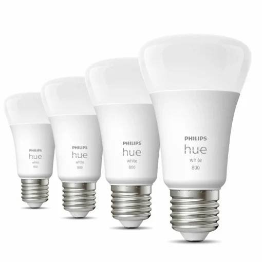 Philips Hue White 9W ampoule LED E27, pack de 4| Ampoules Connectées Et Intelligentes|Ampoules Connectées Et Intelligentes