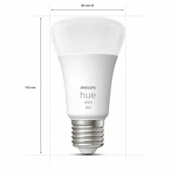 Philips Hue White 9 W E27 ampoule LED, lot de 2| Ampoules Connectées Et Intelligentes|Ampoules Connectées Et Intelligentes