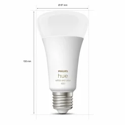 Philips Hue White+Color ampoule LED E27 15W| Ampoules Connectées Et Intelligentes|Ampoules Connectées Et Intelligentes