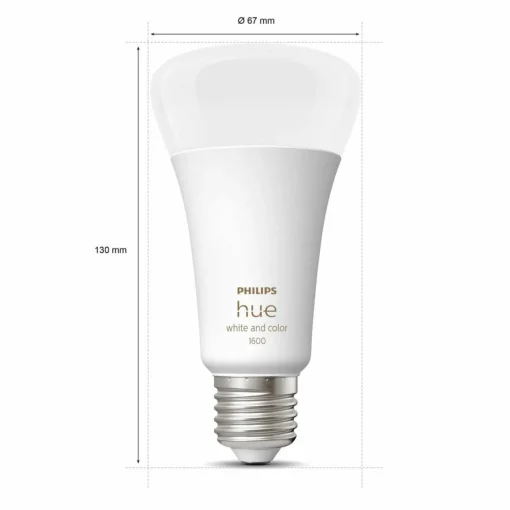 Philips Hue White+Color ampoule LED E27 15W| Ampoules Connectées Et Intelligentes|Ampoules Connectées Et Intelligentes