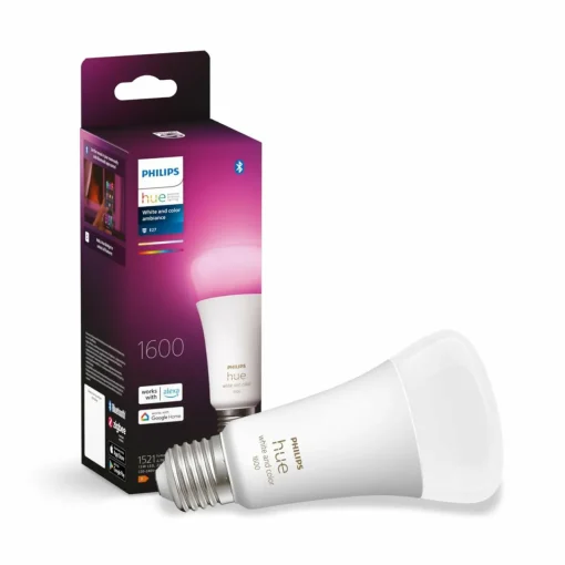 Philips Hue White+Color ampoule LED E27 15W| Ampoules Connectées Et Intelligentes|Ampoules Connectées Et Intelligentes