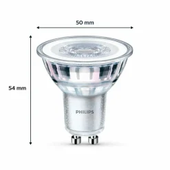 Philips LED GU10 4,6 W 355lm 827 claire 36° x2| Ampoules Led Gu10|Ampoules Led