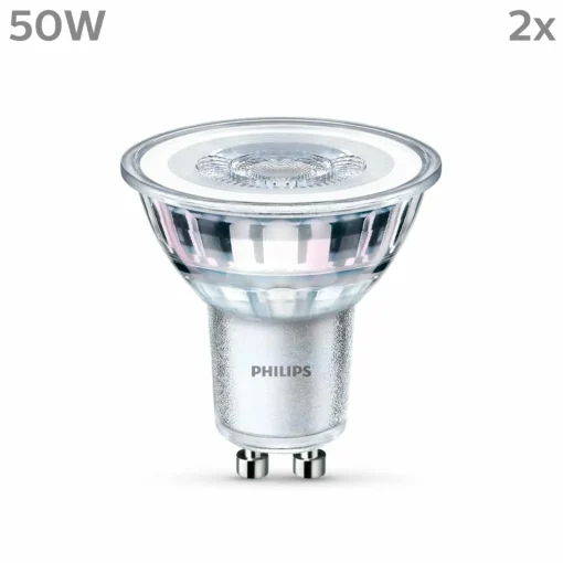 Philips LED GU10 4,6 W 355lm 827 claire 36° x2| Ampoules Led Gu10|Ampoules Led