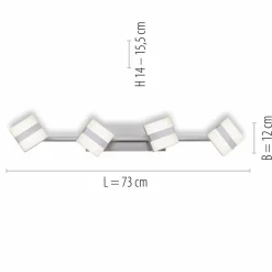 LOLA Smart Plafonnier à spots LED LOLAsmart Sabi, 4 lampes| Spots Et Projecteurs Led|Spots