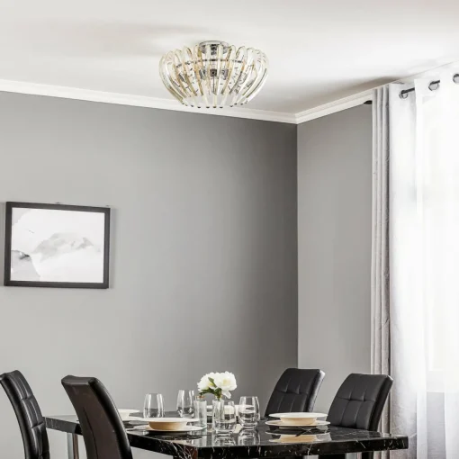Schuller Valencia Plafonnier Ariadna, cristal, crème| Plafonniers Led|Plafonniers