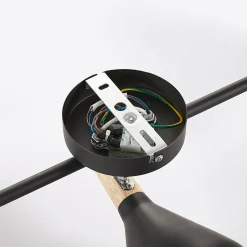 Lindby Plafonnier Arina en noir, 3 lampes long| Spots Et Projecteurs Led|Spots
