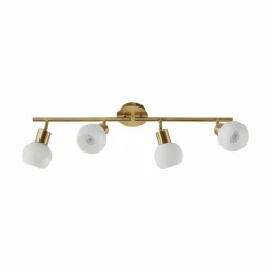 Lindby Plafonnier Elaina à 4 lampes, laiton| Luminaires Led D'Intérieur