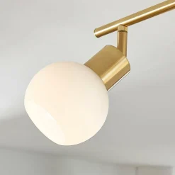 Lindby Plafonnier Elaina à 4 lampes, laiton| Luminaires Led D'Intérieur