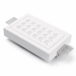 TECNICO by Sforzin Plafonnier encastré LED Ade T280 - 17,5 cm x 11 cm| Plafonniers Led|Plafonniers