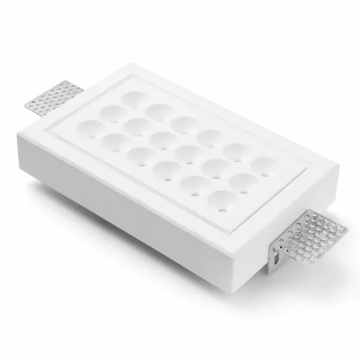 TECNICO by Sforzin Plafonnier encastré LED Ade T280 - 17,5 cm x 11 cm| Plafonniers Led|Plafonniers