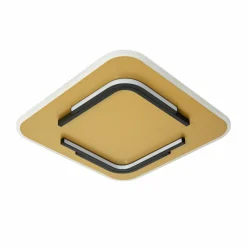 Lucide Plafonnier LED Andreas, angulaire, 40 cm x 40 cm, doré mat| Plafonniers Led|Plafonniers