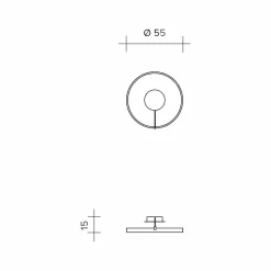URBAN by Sforzin Plafonnier LED Anello, noir, aluminium, Ø 55 cm| Plafonniers Led|Plafonniers