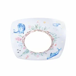 Elobra Plafonnier LED animaux marins, 58 cm, multicolore, bois MDF| Plafonniers Led|Plafonniers