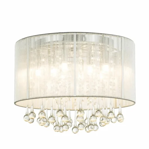 Globo Plafonnier LED argent Sierra avec descente| Plafonniers Led|Plafonniers