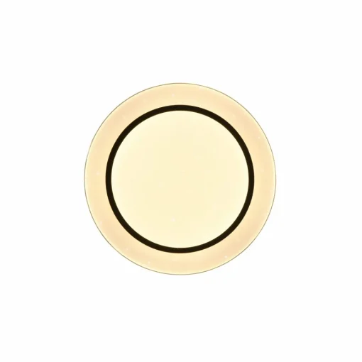 Reality Leuchten Plafonnier LED Atria, Ø 38 cm, noir, plastique, CCT| Plafonniers Led|Plafonniers