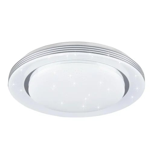 Reality Leuchten Plafonnier LED Atria, Ø 48 cm, blanc, plastique, CCT| Plafonniers Led|Plafonniers