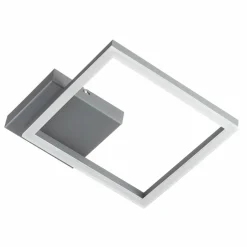 Fabas Luce Plafonnier LED Bard, 27x27 cm, anthracite| Plafonniers Led|Plafonniers
