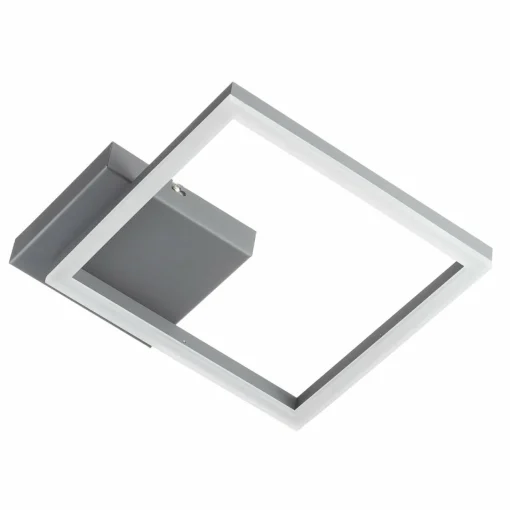 Fabas Luce Plafonnier LED Bard, 27x27 cm, anthracite| Plafonniers Led|Plafonniers