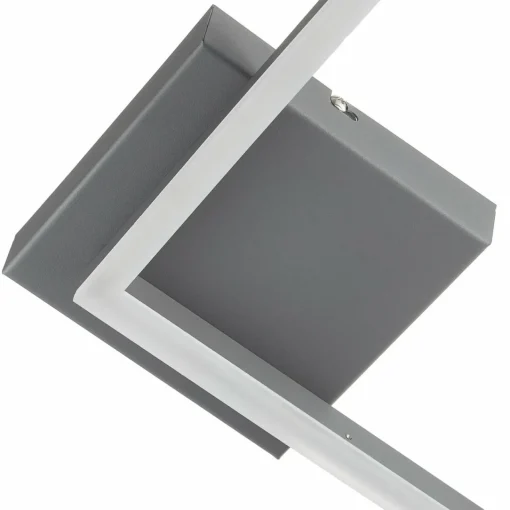 Fabas Luce Plafonnier LED Bard, 27x27 cm, anthracite| Plafonniers Led|Plafonniers