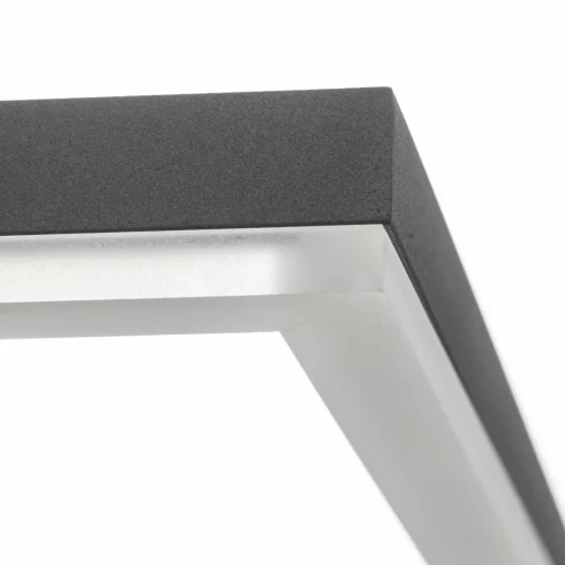 Fabas Luce Plafonnier LED Bard, 42x42 cm, anthracite| Plafonniers Led|Plafonniers
