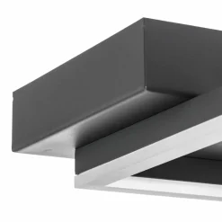 Fabas Luce Plafonnier LED Bard, 42x42 cm, anthracite| Plafonniers Led|Plafonniers