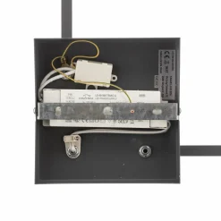 Fabas Luce Plafonnier LED Bard, 42x42 cm, anthracite| Plafonniers Led|Plafonniers