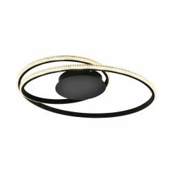 Viokef Plafonnier LED Berlin, noir, 28W, Ø 57 cm| Plafonniers Led|Plafonniers