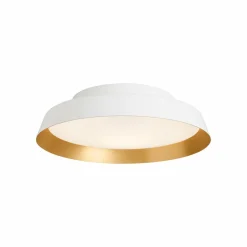 Carpyen Plafonnier LED Boop! Ø37 cm blanc/doré| Plafonniers Led|Plafonniers
