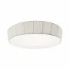 Bover Plafonnier LED Plafonet, Ø 95 cm, blanc, alu/tissu| Plafonniers Led|Plafonniers