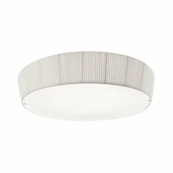 Bover Plafonnier LED Plafonet, Ø 95 cm, blanc, alu/tissu| Plafonniers Led|Plafonniers