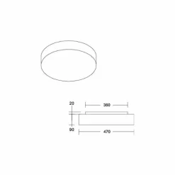 BRUMBERG Plafonnier LED Celtis Maxi, 3.000 K, bleu| Plafonniers Led|Plafonniers