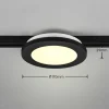 Trio Lighting Plafonnier LED Camillus DUOline, Ø 17 cm, noir| Luminaires Led D'Intérieur