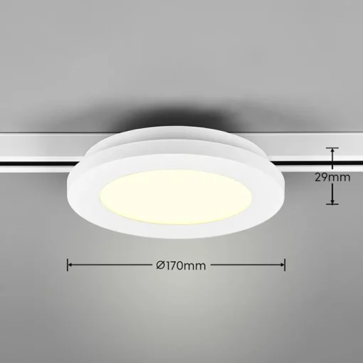 Trio Lighting Plafonnier LED Camillus DUOline, Ø 17 cm, blanc| Luminaires Led D'Intérieur