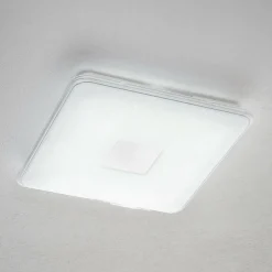 Trio Lighting Plafonnier LED carré Samurai, télécommande| Plafonniers Led|Plafonniers