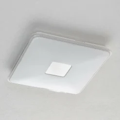 Trio Lighting Plafonnier LED carré Samurai, télécommande| Plafonniers Led|Plafonniers