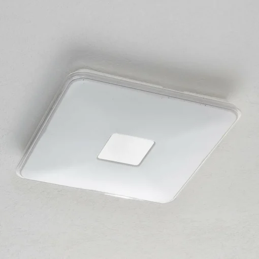 Trio Lighting Plafonnier LED carré Samurai, télécommande| Plafonniers Led|Plafonniers