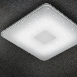 Trio Lighting Plafonnier LED carré Samurai, télécommande| Plafonniers Led|Plafonniers