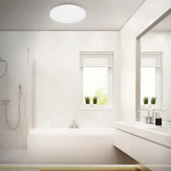 Briloner Plafonnier LED Case IP44 ciel étoilé 840 Ø 34cm| Plafonniers Led|Plafonniers