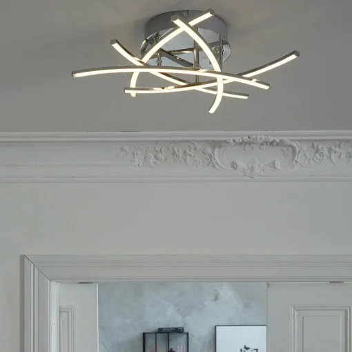 FISCHER & HONSEL Plafonnier LED Cross tunable white, à 5 lampes| Plafonniers Led|Plafonniers