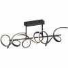 JUST LIGHT. Plafonnier LED Curls, noir, métal, longueur 82 cm, intensité variable| Plafonniers Led|Plafonniers