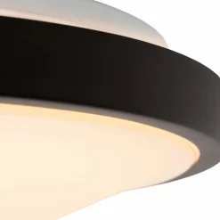 Lucide Plafonnier LED Dasher, noir, Ø 34,8 cm, 2700 K, IP44| Plafonniers Led|Plafonniers
