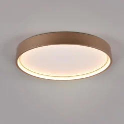 Trio Lighting Plafonnier LED Doha, CCT, couleur café| Plafonniers Led|Plafonniers