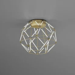 URBAN by Sforzin Plafonnier LED Euclide, doré, métal, largeur 35 cm| Plafonniers Led|Plafonniers