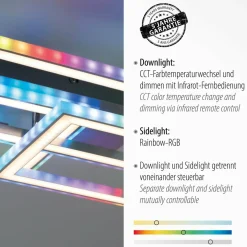 JUST LIGHT. Plafonnier LED Felix60, 54x33,5 cm| Plafonniers Led|Plafonniers