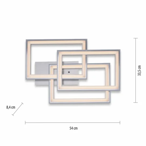JUST LIGHT. Plafonnier LED Felix60, 54x33,5 cm| Plafonniers Led|Plafonniers