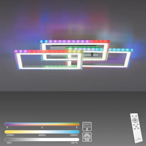JUST LIGHT. Plafonnier LED Felix60, 54x33,5 cm| Plafonniers Led|Plafonniers