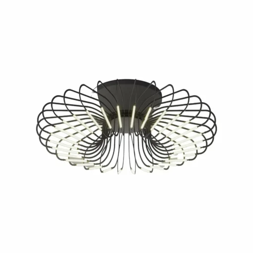 URBAN by Sforzin Plafonnier LED Filo, couleur titane, métal, Ø 50 cm, 2.700K| Plafonniers Led|Plafonniers
