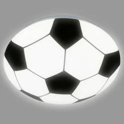 Briloner Plafonnier LED Football, noir/blanc, Ø 27,5 cm| Plafonniers Led|Plafonniers