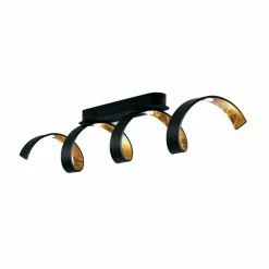 Eco-Light Plafonnier LED Helix en noir-doré| Plafonniers Led|Plafonniers