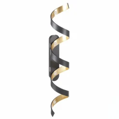 Eco-Light Plafonnier LED Helix en noir-doré| Plafonniers Led|Plafonniers